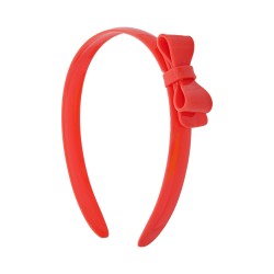 Tiara Bianca Accessory Infantil Laço Acrílica Laranja