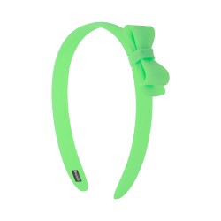 Tiara Bianca Accessory Infantil Laço Acrílica Verde Neon