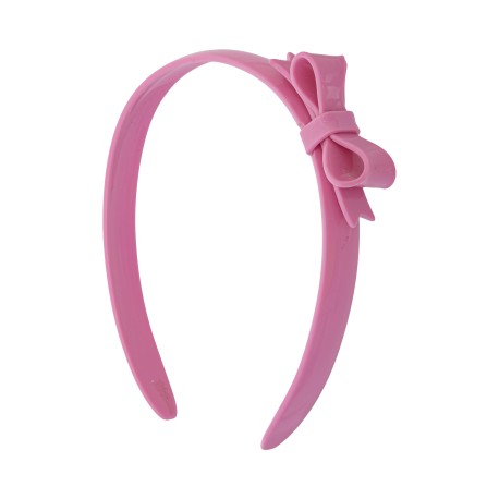 Tiara Bianca Accessory Infantil Laço Acrílica Rosa