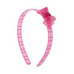 Tiara Bianca Accessory Infantil Laço Acrílica Xadrez