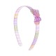 Tiara Bianca Accessory Infantil Laço Acrílica Xadrez