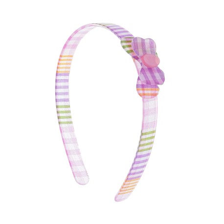 Tiara Bianca Accessory Infantil Laço Acrílica Xadrez