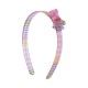 Tiara Bianca Accessory Infantil Laço Acrílica Xadrez