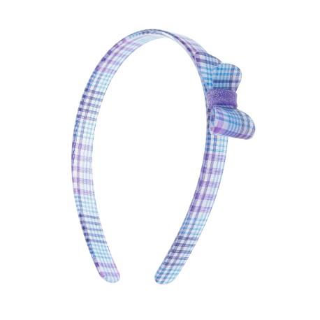 Tiara Bianca Accessory Infantil Laço Acrílica Xadrez