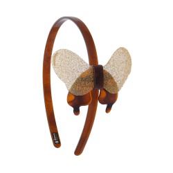 Tiara Bianca Accessory Infantil Borboleta Acrílica Gliter