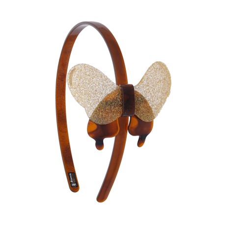 Tiara Bianca Accessory Infantil Borboleta Acrílica Gliter