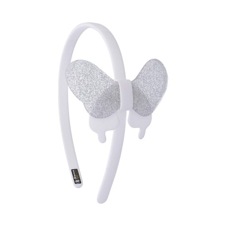 Tiara Bianca Accessory Infantil Borboleta Acrílica Gliter