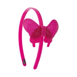 Tiara Bianca Accessory Infantil Borboleta Acrílica Gliter