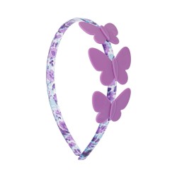 Tiara Bianca Accessory Infantil Borboleta Acrílica Floral