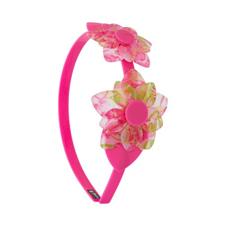 Tiara Bianca Accessory Infantil Flores Acrílica Floral