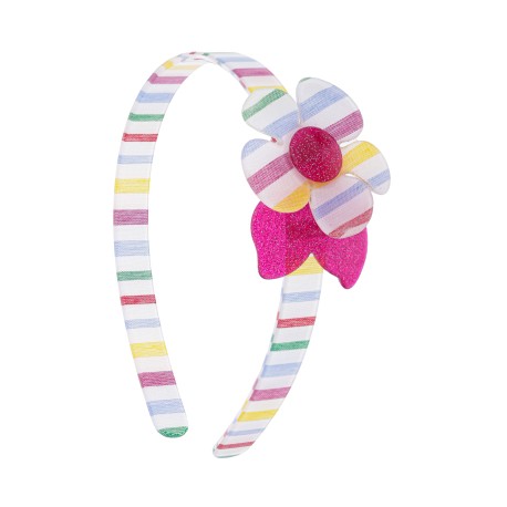 Tiara Bianca Accessory Infantil Flor Acrílica Listrada