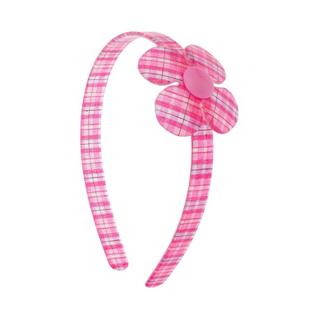 Tiara Bianca Accessory Infantil Flor Acrílica Xadrez