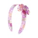 Tiara Bianca Accessory Infantil Flor Acrílica Patch Work