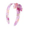 Tiara Bianca Accessory Infantil Flor Acrílica Patch Work