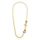 Colar Claudia Arbex Waves Gravata Ouro Vintage