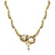 Colar Claudia Arbex Waves Cristais Ouro Vintage