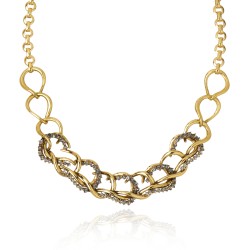 Colar Claudia Arbex Waves Conceito Ouro Vintage