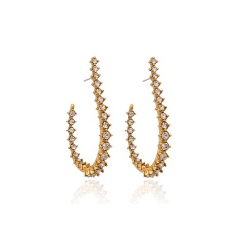Brinco Claudia Arbex Waves Argola Ouro Vintage