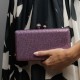 Bolsa Maria Chic Acessórios Clutch Cris Cristais Lilás