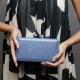 Bolsa Maria Chic Acessórios Clutch Cris Cristais Azul