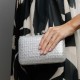 Bolsa Maria Chic Acessórios Clutch Cris Cristais Prata