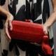 Bolsa Empório MP Clutch Palha Buntal Vermelha