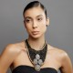Colar Raquel Pires Glam Customizado Preto