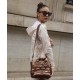 Bolsa Isla Tote Puffer Nylon Mini Bronze