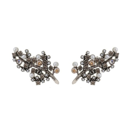 Brinco Estela Geromini Hanami Ear Cuff Conceito Prata