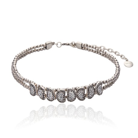 Colar Camila Klein Ostra Choker Prata Velho