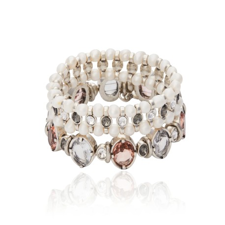 Pulseira Camila Klein Memories Nicole Kit Prata Velho