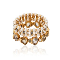 Pulseira Camila Klein Memories Nicole Kit Ouro Velho