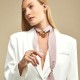 Colar Camila Klein Borbotão Choker Lenço Ouro Velho