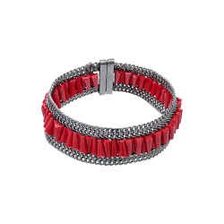 Colar Camila Klein Áquila Choker Pedras Naturais Grafite