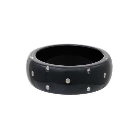 Pulseira Bianca Accessory Acrílica Taxas Preta