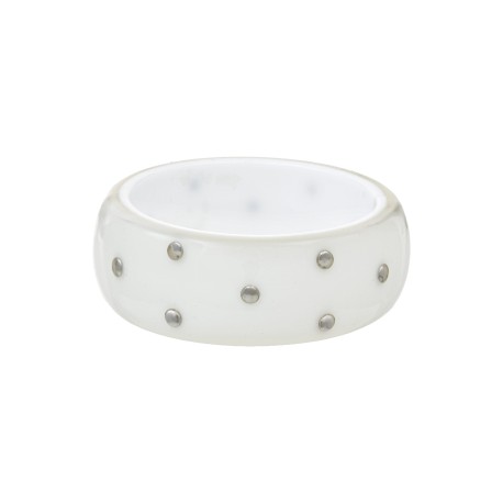 Pulseira Bianca Accessory Acrílica Taxas Branca