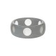 Pulseira Bianca Accessory Acrílica Poá Cinza Perolado