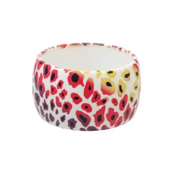 Pulseira Bianca Accessory Acrílica Animal Print Colorida