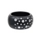 Pulseira Bianca Accessory Acrílica Strass Preta