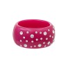 Pulseira Bianca Accessory Acrílica Strass Rosa