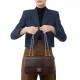 Bolsa Isla Anne Jumbo Couro Natural Lizard Brown