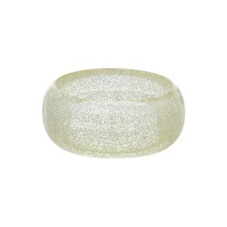Pulseira Bianca Accessory Acrílica Gliter Prata
