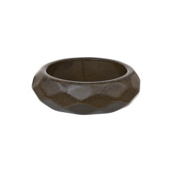 Pulseira Bianca Accessory Acrílica Facetada Cáqui Escura