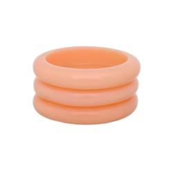 Pulseira Bianca Accessory Acrílica Trio Salmão