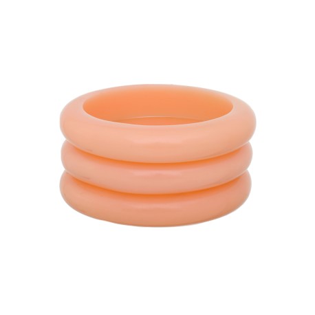 Pulseira Bianca Accessory Acrílica Trio Salmão