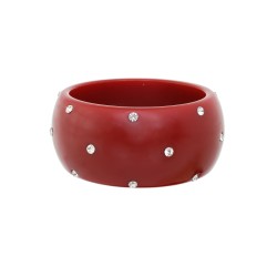 Pulseira Bianca Accessory Acrílica Strass Terracota