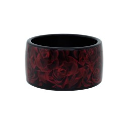 Pulseira Maria Chic Acessórios Acrílica Rosas