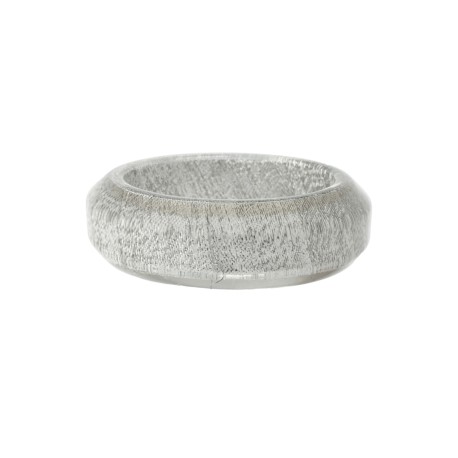 Pulseira Maria Chic Acessórios Acrílica Metalizada Prata