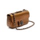 Bolsa Isla Anne Mini Baguete Couro Natural Croco Bronze