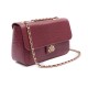 Bolsa Isla Anne Jumbo Couro Natural Croco Burgundy